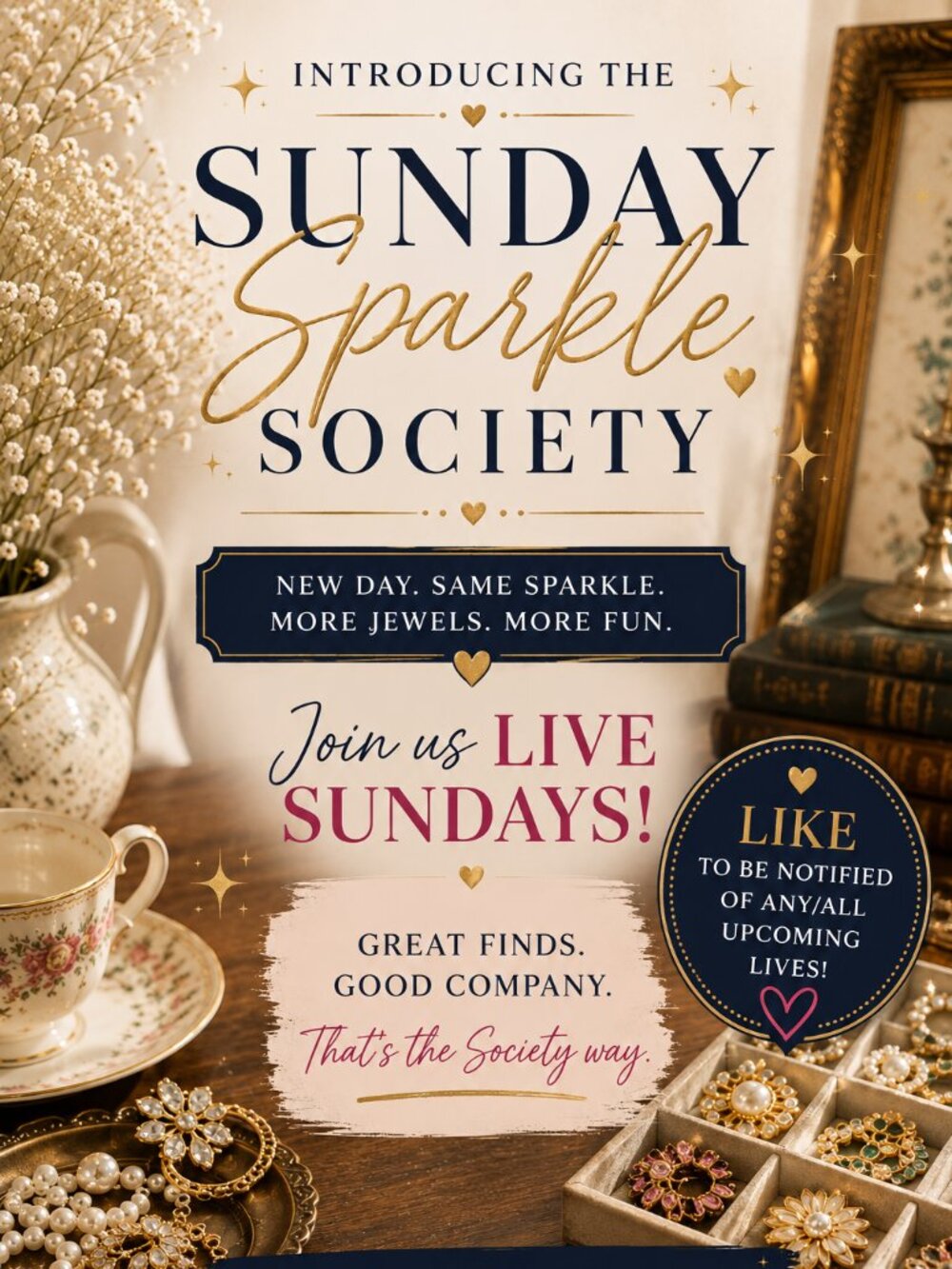 Live Show Notification: the Sunday Sparkle Society